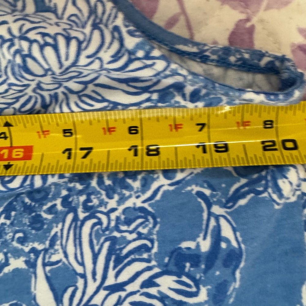 Lilly Pulitzer Malone Maxi Dress Las Olas Aqua Strong Current Sea Sz L - Picture 9 of 12